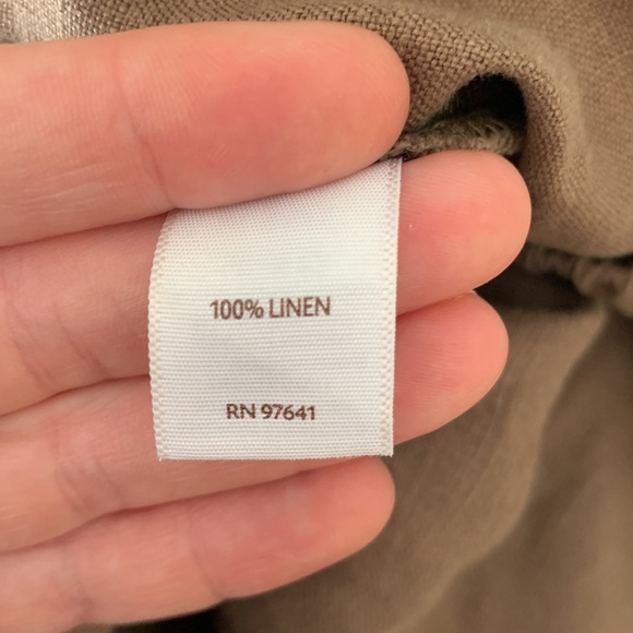 100% Linen Cropped Pants - Picture 7 of 7